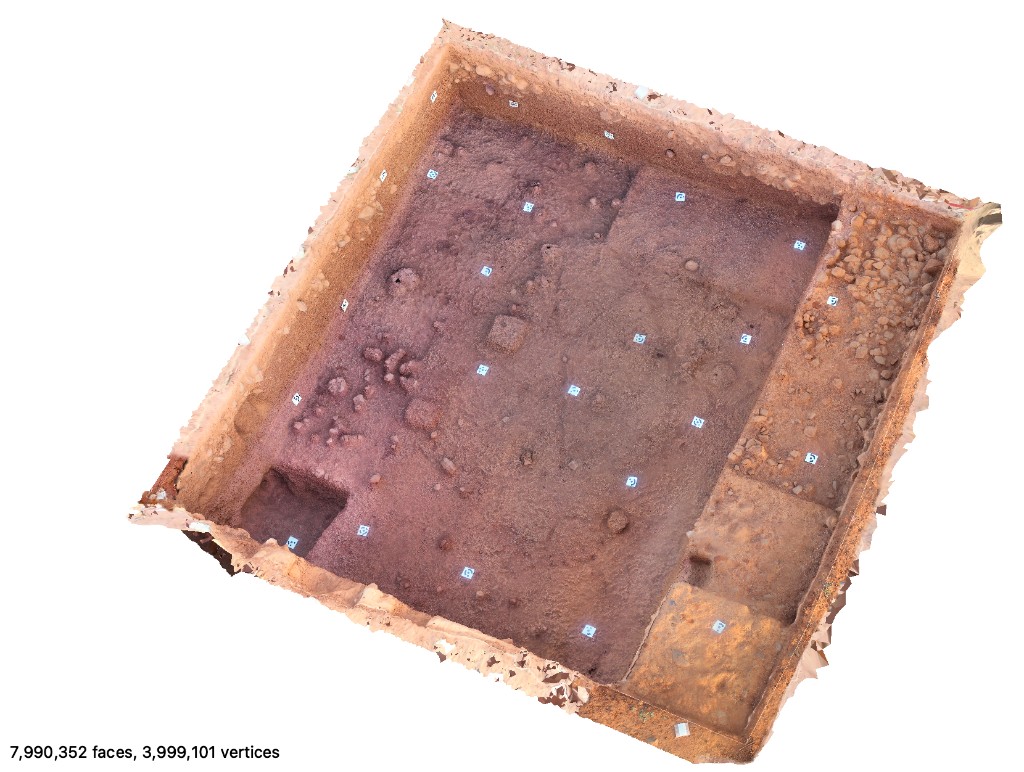3D photogrammetry model of an archaeological excavation
