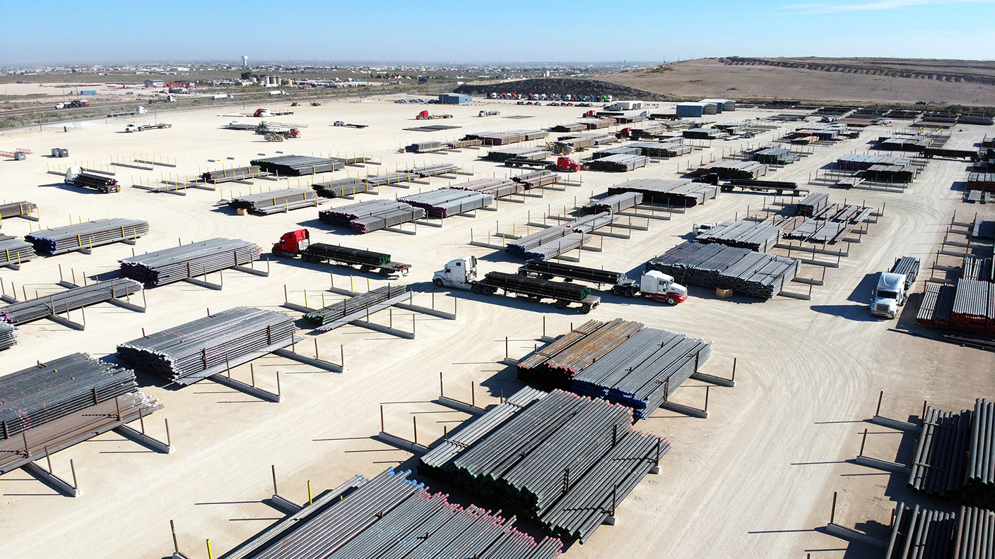 OCTG pipe storage yard