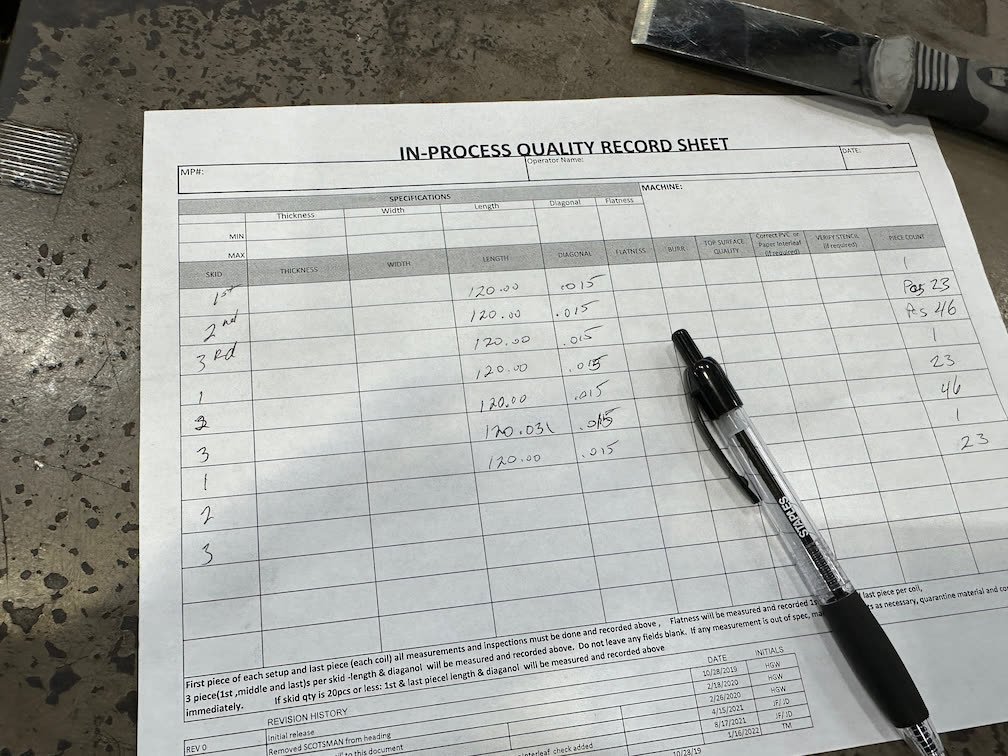 Industrial quality inspection