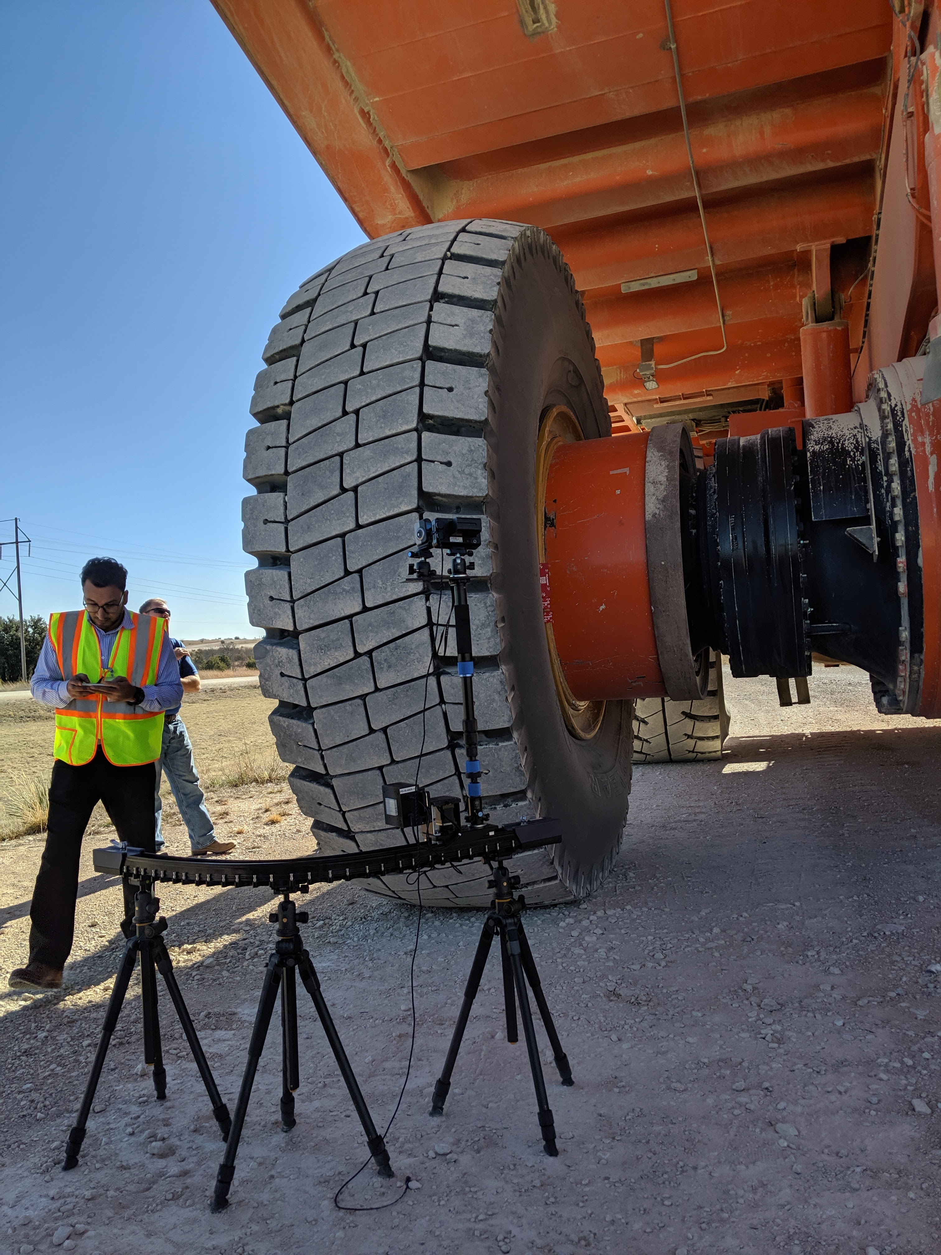 Mining haul truck tyre photogrammetry