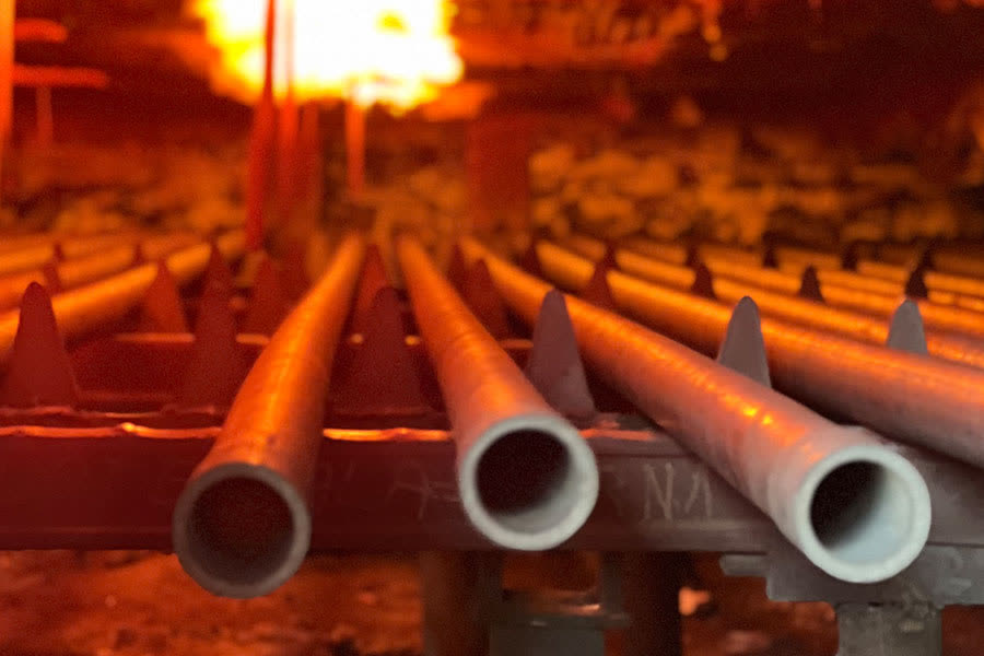 Industrial pipe processing